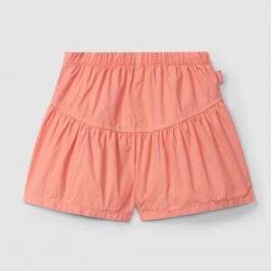 Calções pull-up lisos em sarja