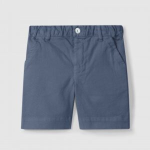 Calções lisos com dois bolsos