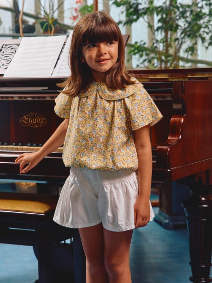 Calções pull-up lisos em sarja - Image 3