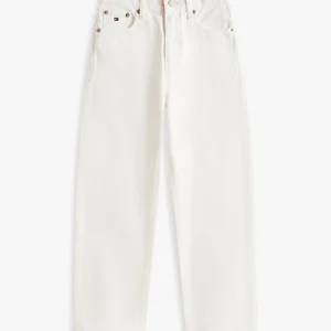 Calça jeans branca folgada