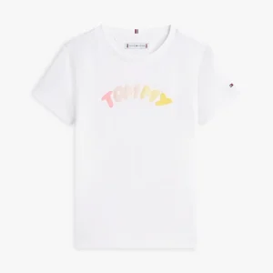 T-shirt de gola redonda com logo texturizado