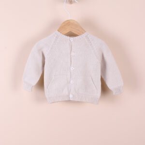 Casaco tricotado em algodão orgânico