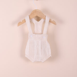 Fofo de alças tricotado em algodão orgânico