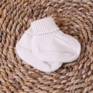 Carapins tricotados em algodão orgânico