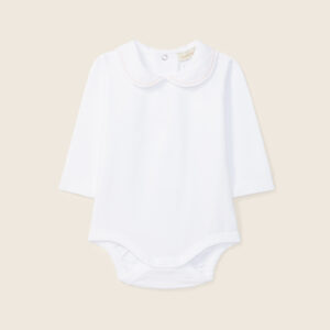 Body de manga comprida com gola redonda