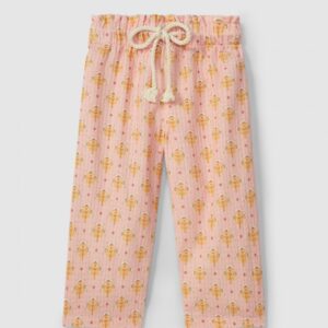 Calças pull-up estampado floral