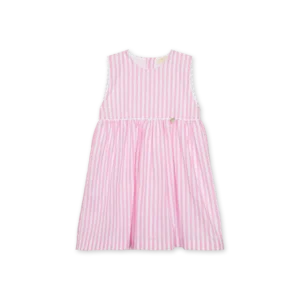 Vestido Clássico de Riscas