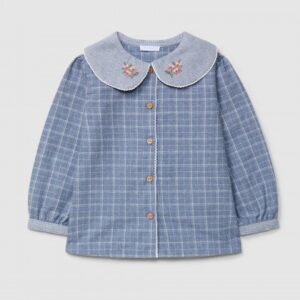 Blusa xadrez e micro-vichy